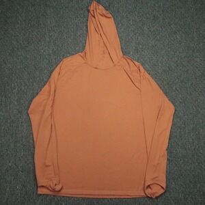 Free Fly Hoodie Mens XL Orange Lightweight Pullover Hiking Performance Bamboo **